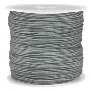 Macramé bead cord 0.8mm Slate grey